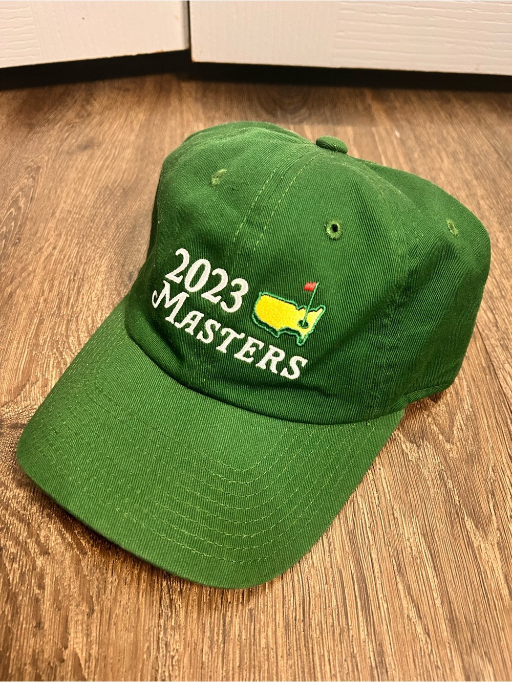 Masters 2023 Green Adjustable Golf Hat Cotton Canvas Embroidered Logo NWT